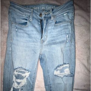American Eagle ripped jeans